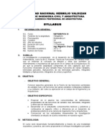 Syllabus Matematica III Arquitectura