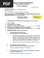 Download 1306th Board of Regents Meeting Provisional Agenda by Office of the Student Regent University of the Philippines SN257265996 doc pdf