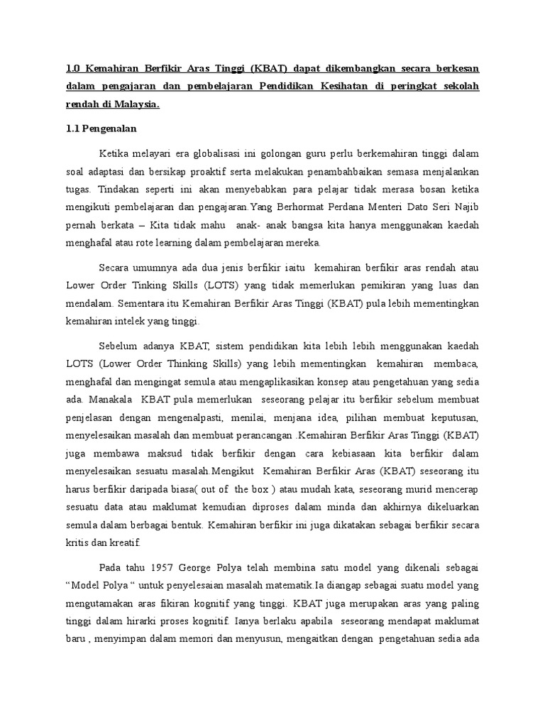 Pendidikan Kesihatan Pdf