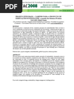 PROJETO INTEGRADO – CAMINHO PARA A PRODUÇÃO DE EDIFICAÇÕES SUSTENTÁVEIS
