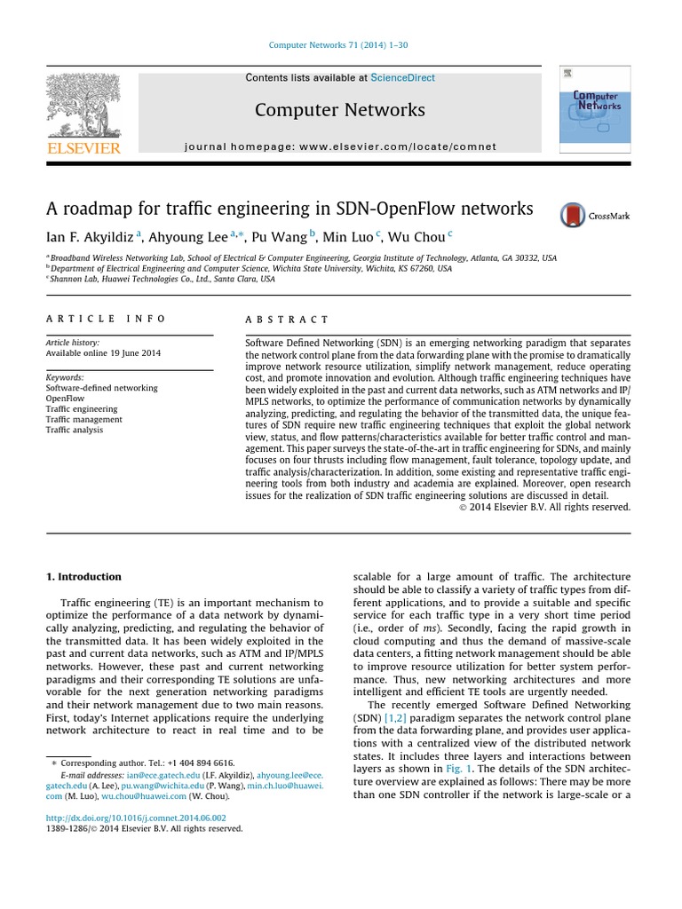 Traffic Engineering For SDN | PDF | Multiprotocol Label Switching ...
