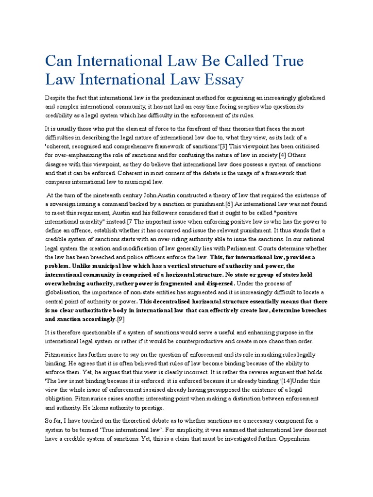 Importance of public international law image