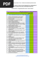 Questionario para avaliação de florais de Bach