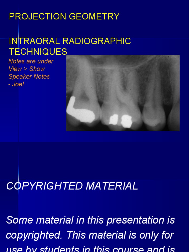 Radiology L07 - Projection Geometry | PDF | Dental Anatomy | Radiography