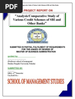 SBI Mba Project Report 