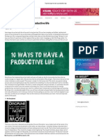 Top Ten Ways To Have A Productive Day PDF