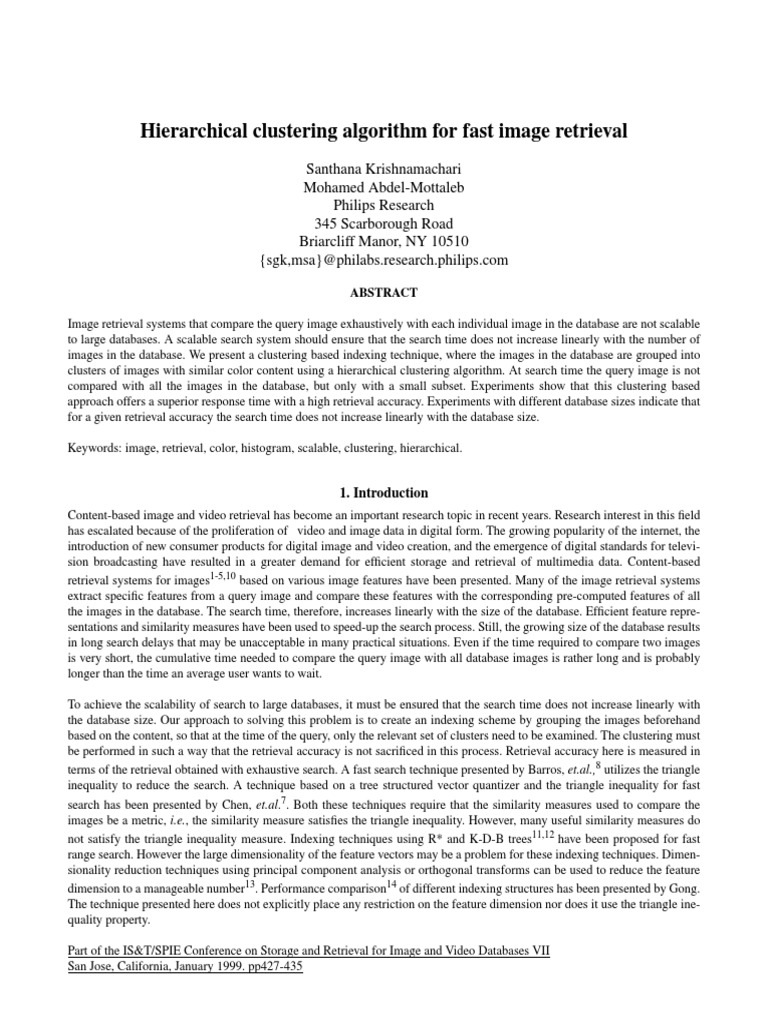 Hierarchical Clustering PDF | PDF | Information Retrieval | Cluster ...