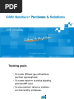 GSM Handover Problems & Solutions