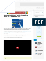 Android MultiCast Push Notifications Using GCM (Greeting App) - Android Tutorial