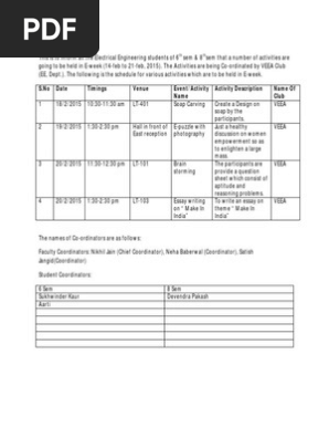 Notice e Week