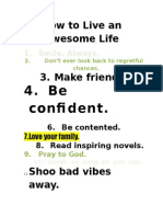 10 Steps to an Awesome Life