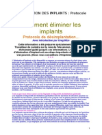 l'Elimination Des Implants (Protocole)