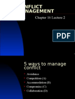 Chapter16 Lecture 2 Conflict Management