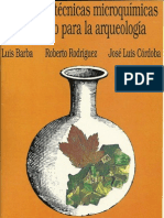 (Barba Et Al, 1991) Manual de Tecnicas Microquimicas de Campo Para Arqueologia