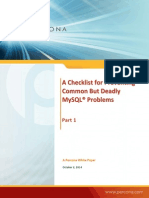 Checklist of MySQL Problems WP VF Part 1 10.7.14