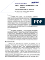 Dirección Coral. Gesto Corporal Adaptativo y Direccion