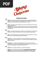  Drowsy Chaperone Timeline & Facts  