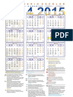 Calendario Escolar 2014 15