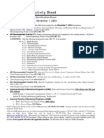 Publications Effectivity Sheet: API 570, Piping Inspector Certification Exam For Exam Administration: December 7, 2005