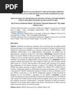 Tipo de establecimiento educacional y resultados en prueba SIMCE 2010 en el área Educación Física
