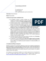 Relatoría 26 de Febrero Asamblea de Facultad de Ciencias Humanas