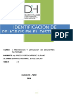Identificacion de Peligros - Distrito San Rafael