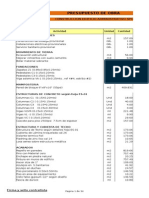 Presupuesto Academia Sportslam