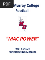 MacMurray Football Post Season Workouts