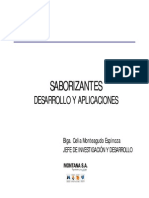 Desarrollo y aplicaciones de saborizantes: clasificación, materias primas y creación