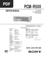 PCM-R500 Manual de Serviço