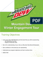 Mountain Dew Winter Engagement Training Manual