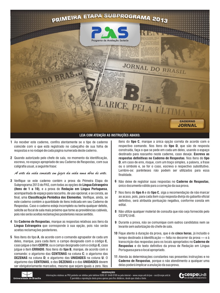 Provas Anteriores do PAS 1 | PDF | Combustão | Água