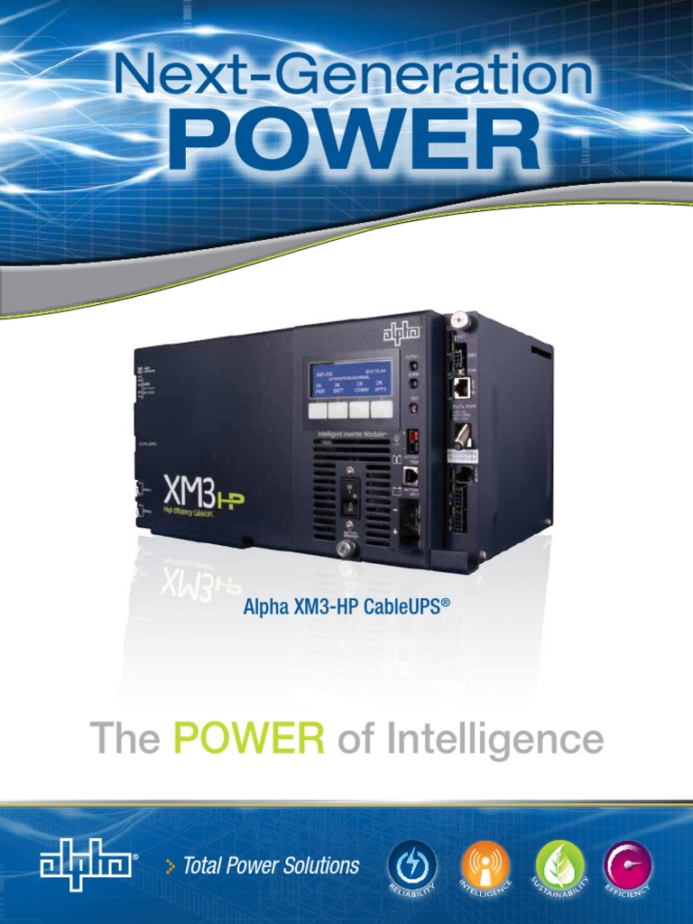 Power Supply Alpha XM3 2013 PDF Battery Charger Power Inverter