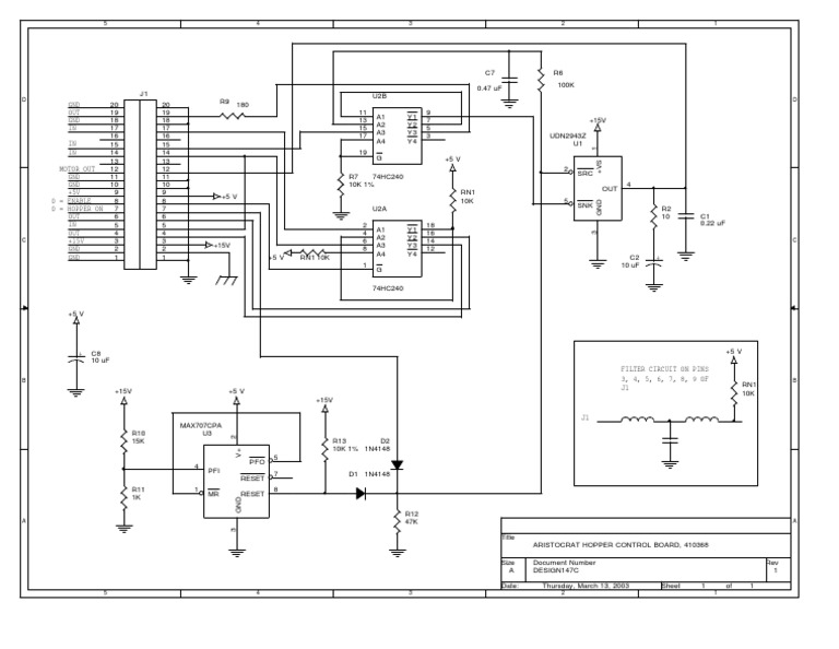 Aristocrat Hopper Control Board Schematic | PDF | Finance & Money ...