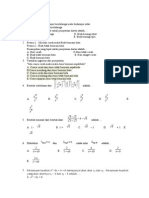 Soal Matematika Latihan UN