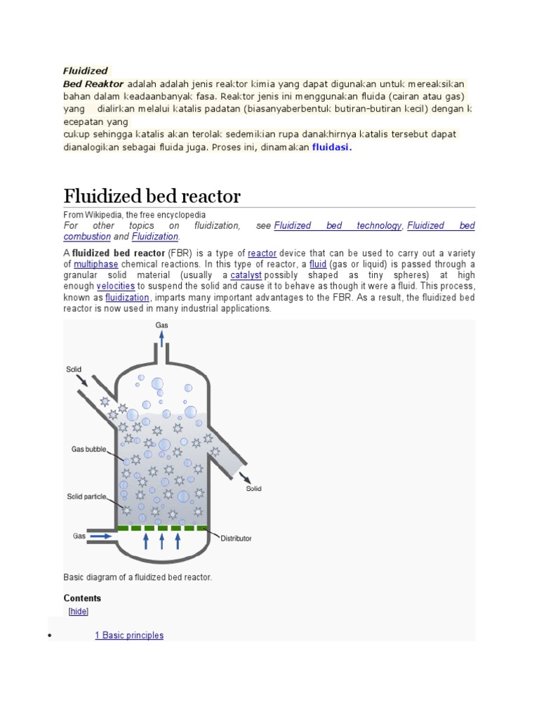 Fluidized Bed reactor Fluidization Chemical Engineering