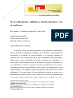 14.8 O Autoconhecimento e A Identidade Docente Histórias de Vida de Professores