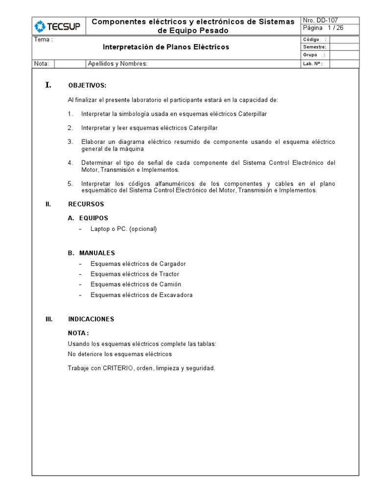 Interpreting Electrical Diagrams of Heavy Equipment Systems PDF Señal analoga Electrónica