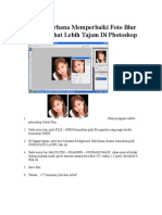 Cara Sederhana Memperbaiki Foto Blur Agak Terlihat Lebih Tajam Di Photoshop