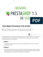 Como Migrar Prestashop 1