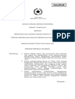 UU 01-2014 Ttg Perubahan UU Pegelolaan Wilayah P3K