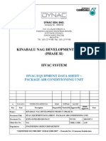 Kinabalu Nag Development Project (Phase Ii) Hvac System: Hvac Equipment Data Sheet - Package Air Conditioning Unit