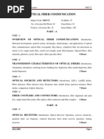 Ece Vii Optical Fiber Communication  Notes