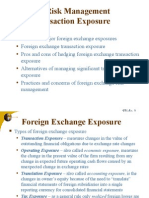 FX Risk Management: Hedging Foreign Exchange Transaction Exposure