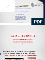 PREPARACIÓN Y ESTANDARIZACIÓN DE DISOLUCIONES PARA VOLUMETRÍAS DE PRECIPITACIÓN Y DE ÓXIDO-REDUCCIÓN