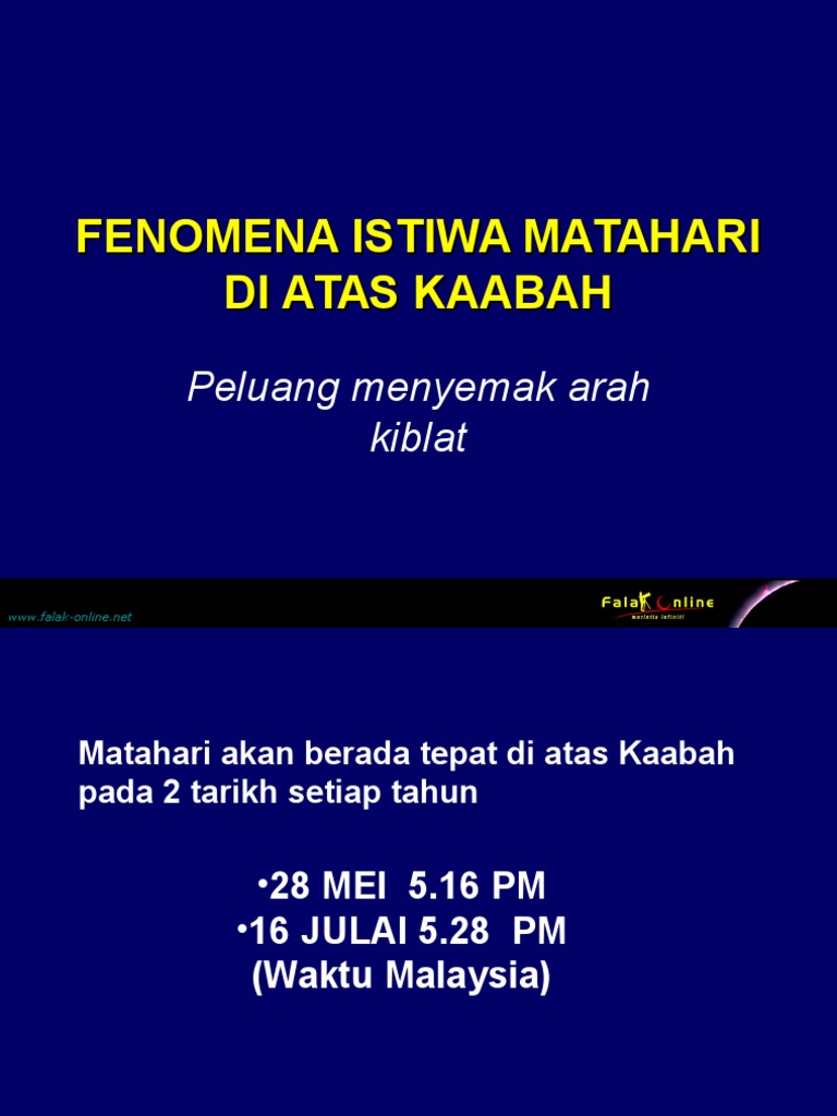 Istiwa Matahari Kaabah Pdf