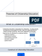 Theories of Citizenship Education