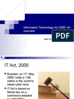 Information Technology Act 2000-An: BBM Ivth Sem