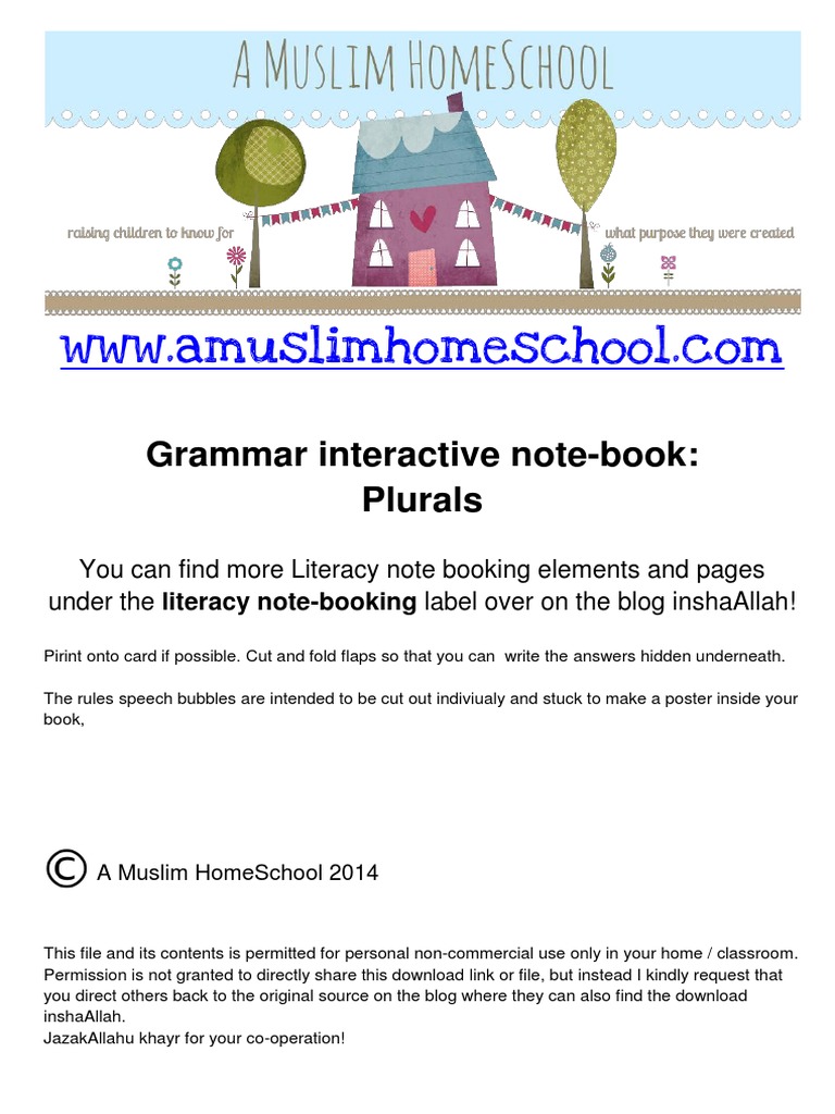 Plural Nouns Interactive Guide | PDF