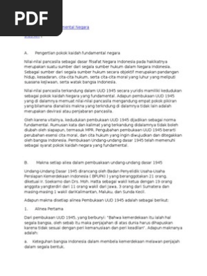 Pokok Kaidah Fundamental Negara Pdf